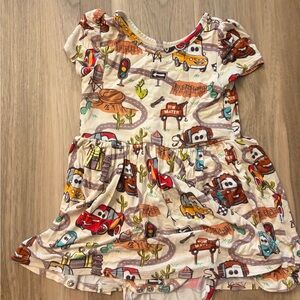 Little Sleepies Cars twirl bodysuit
